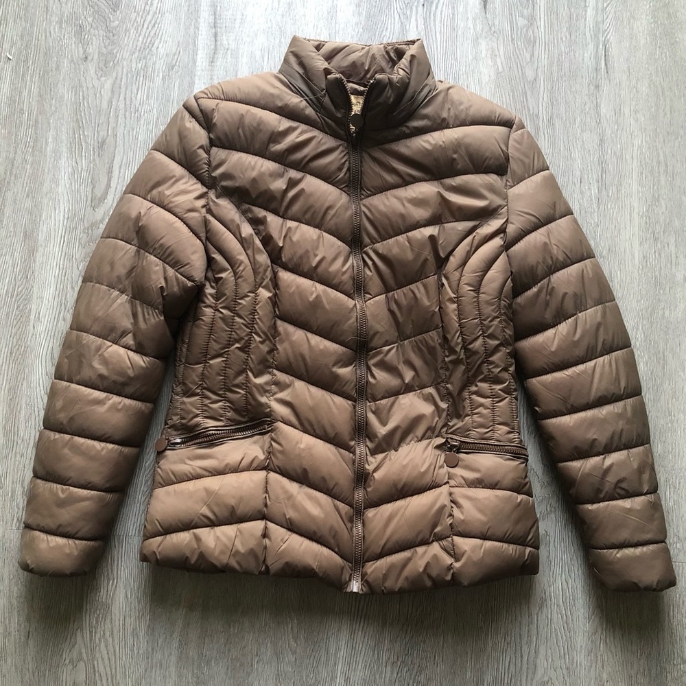 WLR Fashion WOMEN’S BROWN POWDER LITE PUFFER JACKET SZ XL